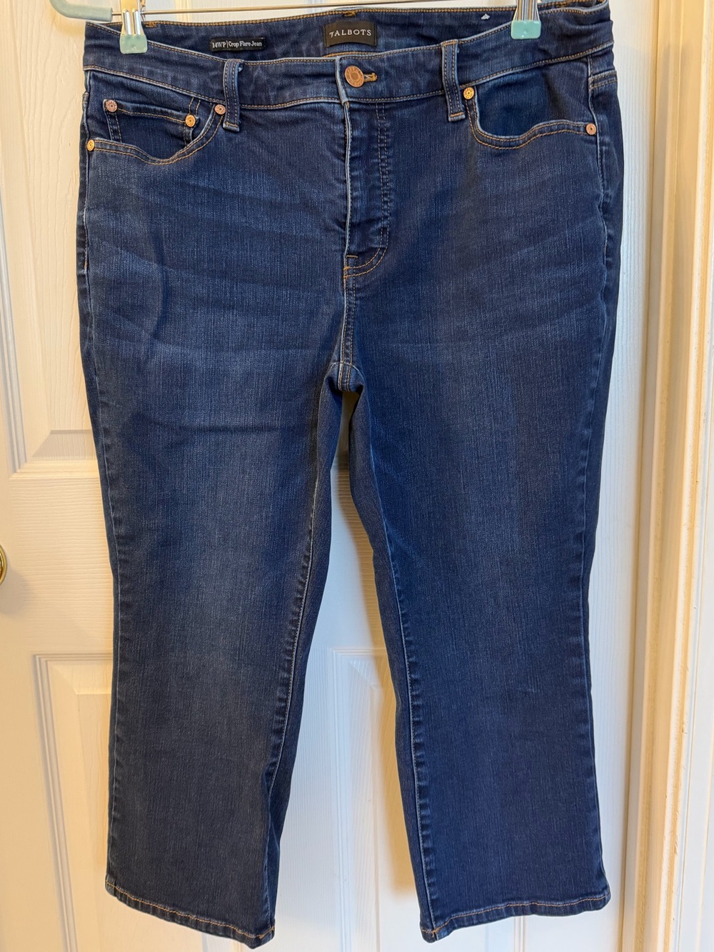 Talbots Crop Flare 5-Pocket Jeans Sz 14WP